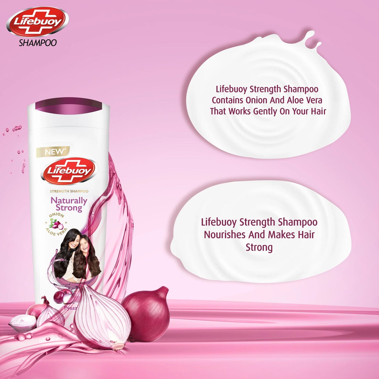 Lifebuoy Onion Naturally Strong Shampoo - 175ML