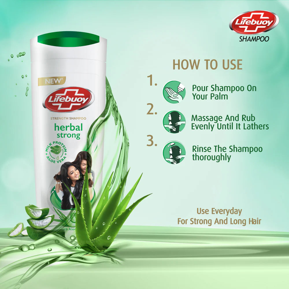 Lifebuoy Aloe Vera Naturally Herbal Shampoo - 370ML